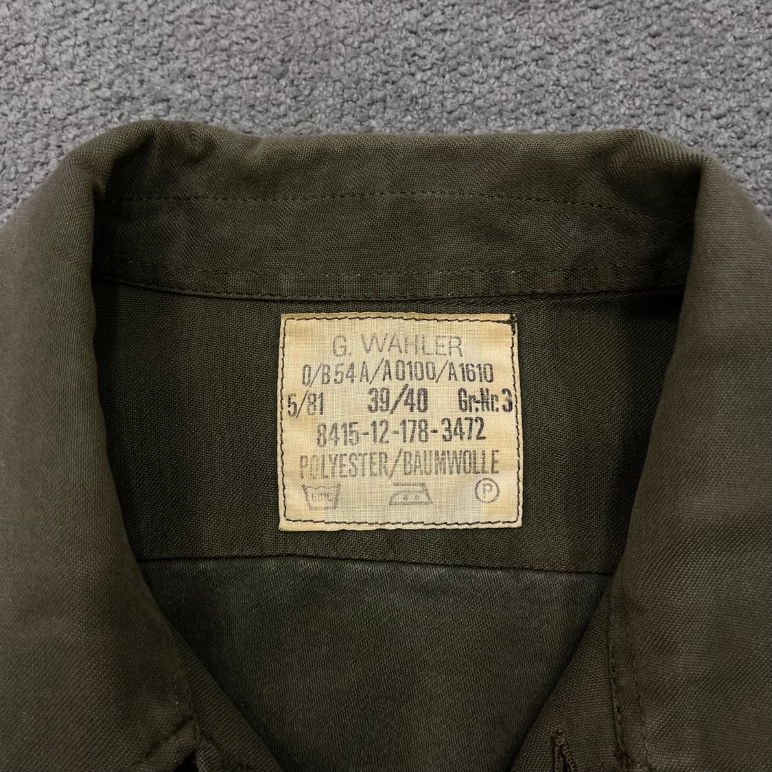 독일군 오리지널 90s 밀리터리 셔츠 상품이미지7