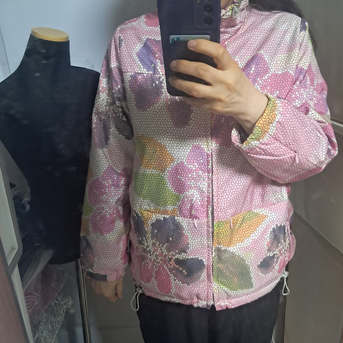 오일릴리 골프 플라워 패턴 자켓 점퍼 38(55~66)상태상급 상품이미지9