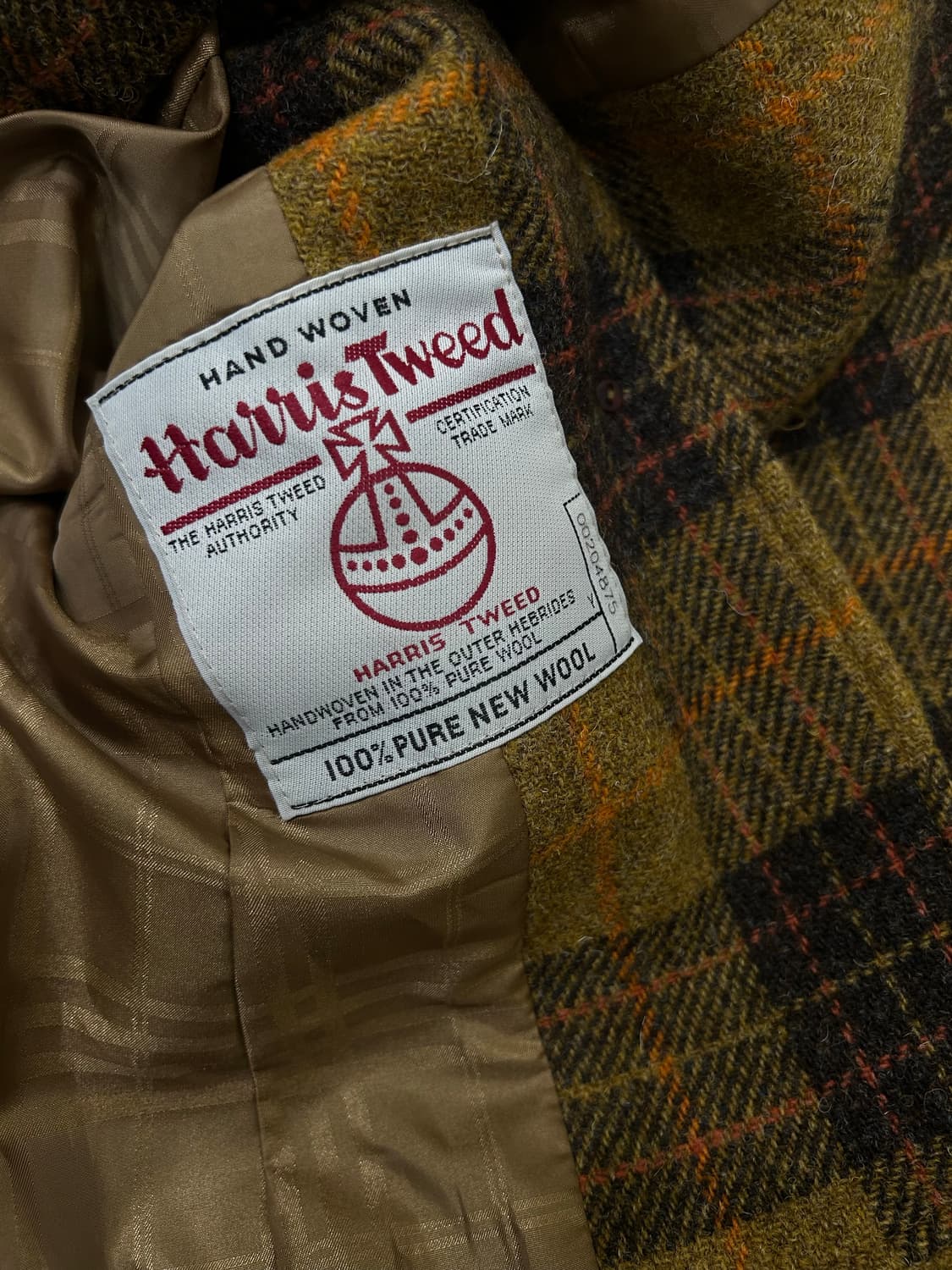 [여성44]빈폴 헤리스트위드 체크 울 블레이저/양가죽카라 상품이미지5