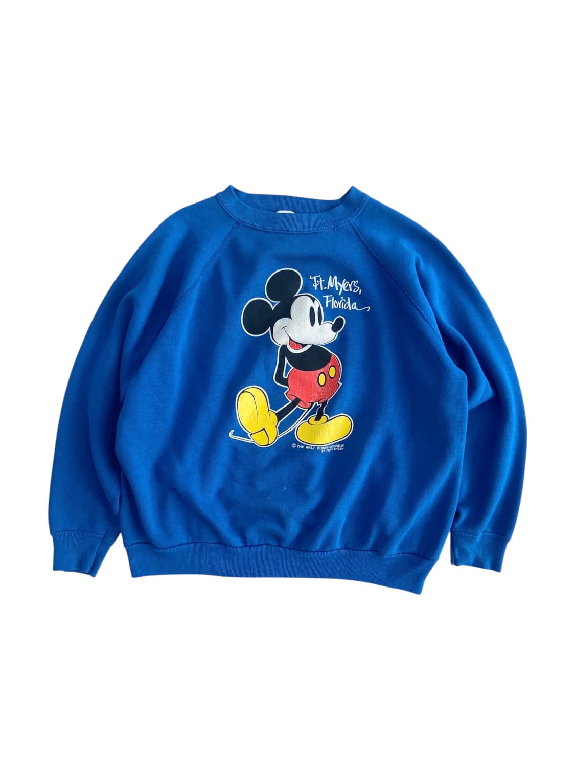 80's Velva Sheen 50/50 미키마우스 스웻셔츠 상품이미지1