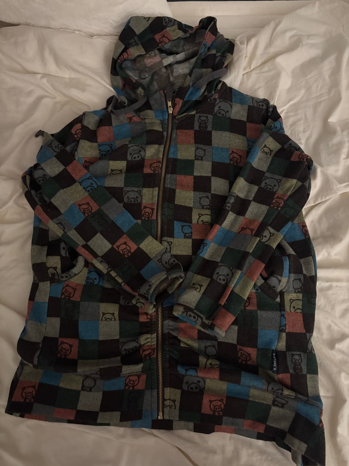 드럭스토어 빈티지 패치 모리걸 후드집업 상품이미지1