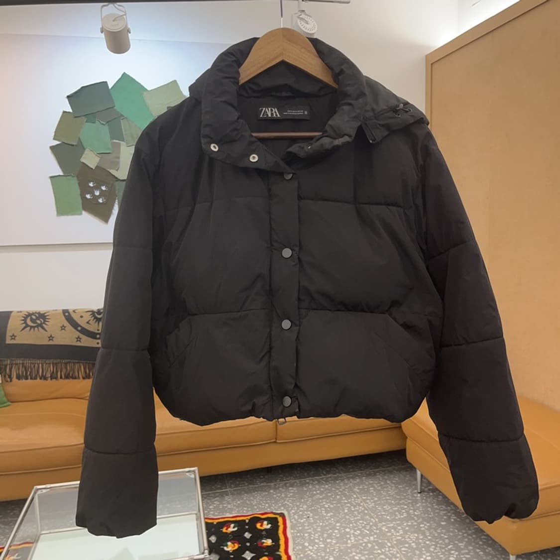 자라 베이직 모던 여리 크롭 푸퍼 패딩 S C06688 상품이미지3