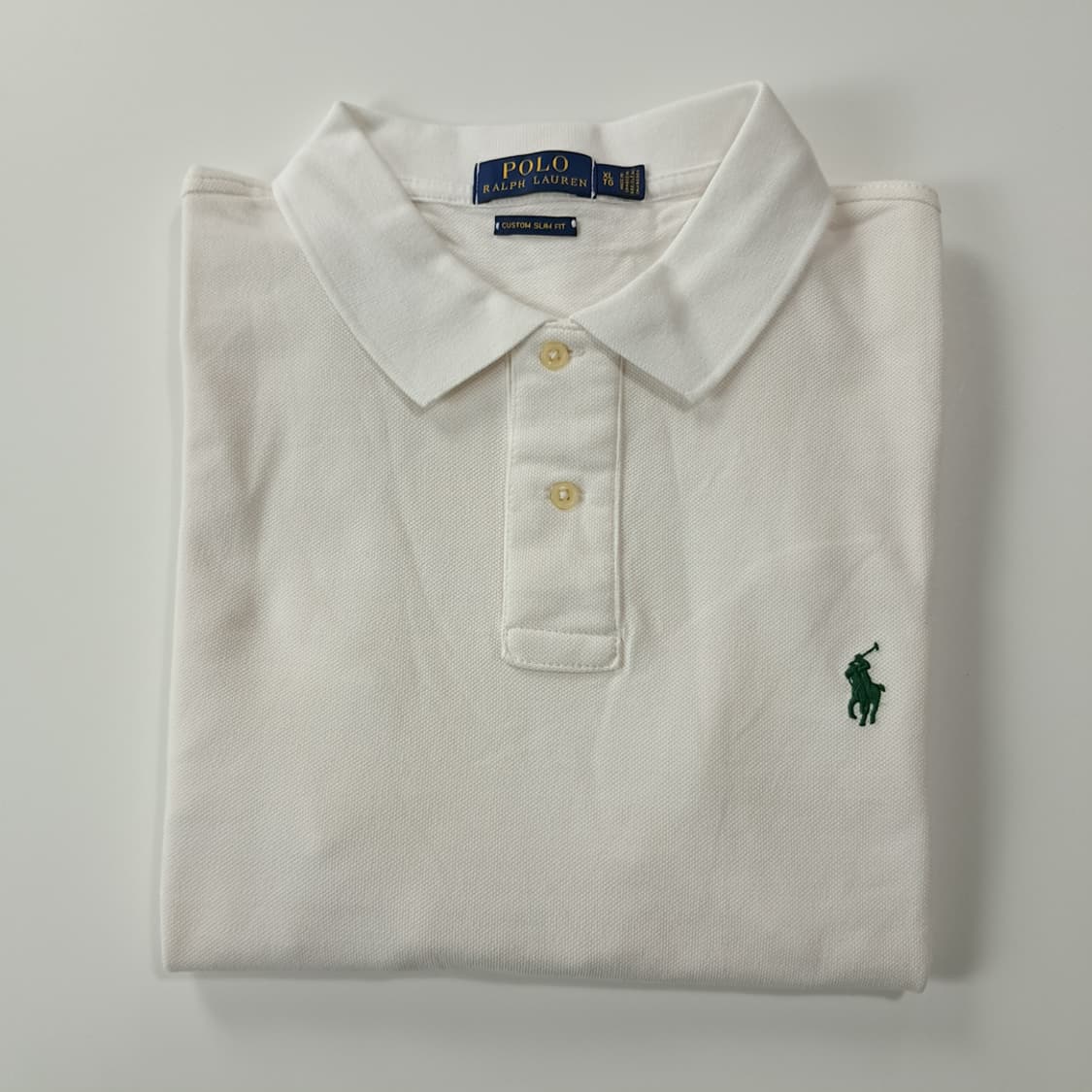 CK178 XL 폴로 00s 그린포니 화이트 반팔 메쉬 카라 티셔츠 상품이미지7