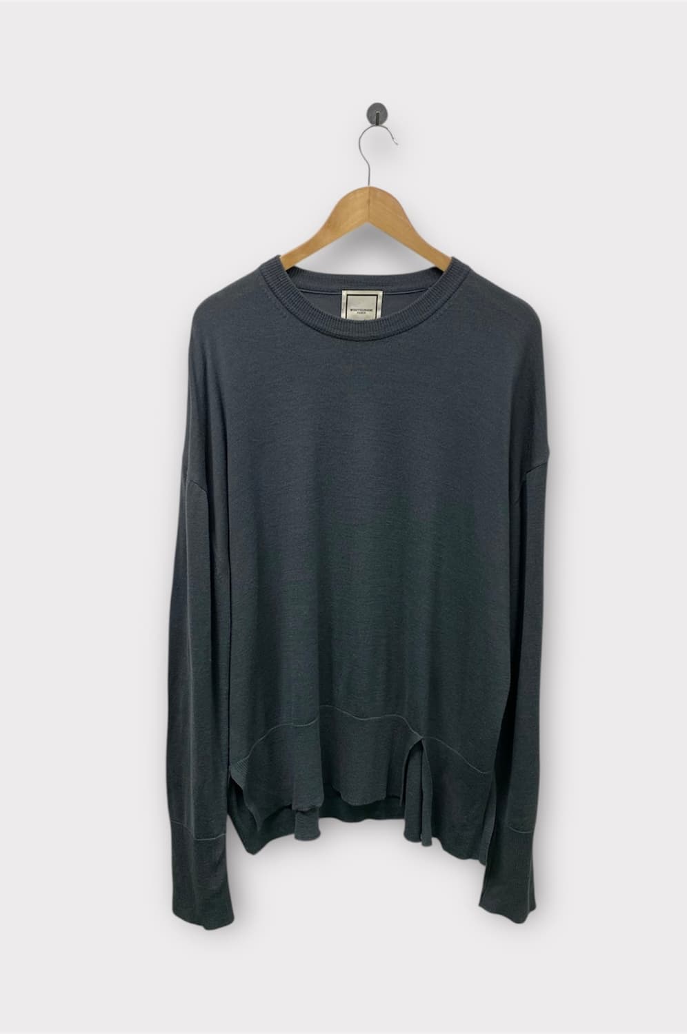 우영미 WYM 진그레이 울100% 절개니트 -50사이즈 상품이미지1