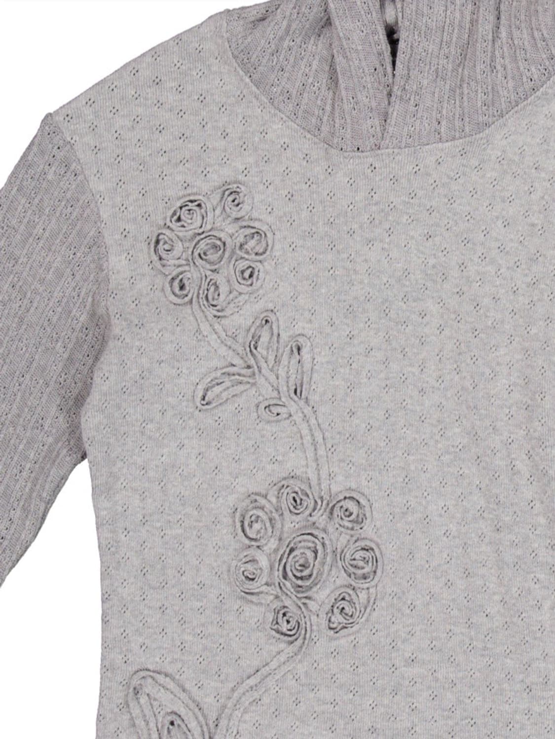 영마일웨어 flower knit slim hoodie_ grey 상품이미지4