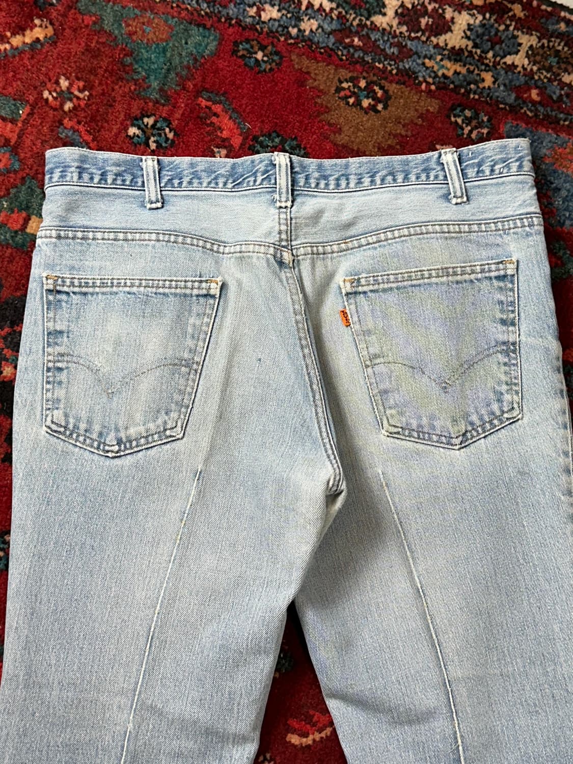 70's USA Made 빈티지 리바이스 684 벨바텀 부츠컷 데님 상품이미지6