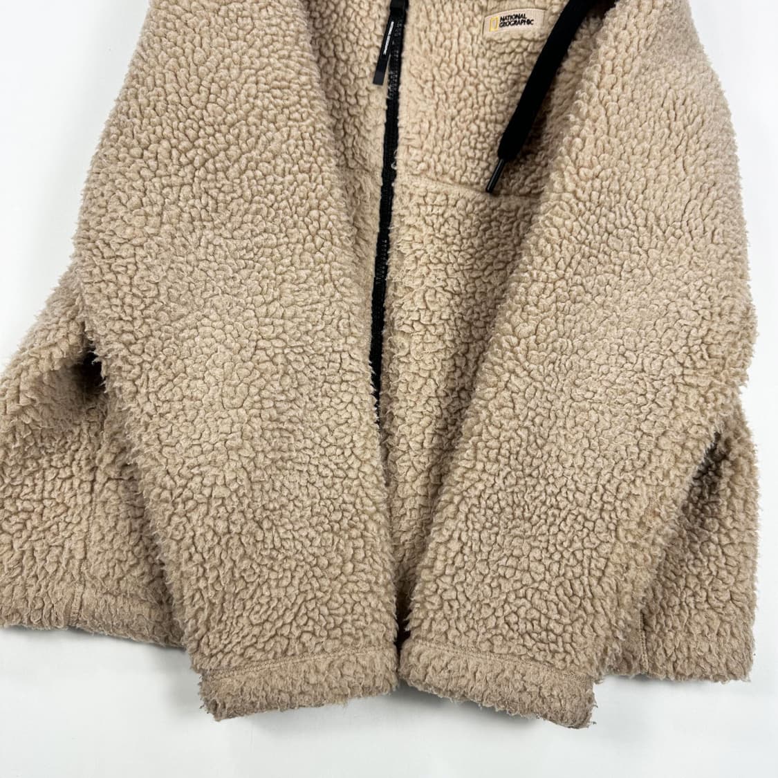 내셔널지오그래픽 (내셔널) 베이지 후리스 후드집업 (S) 상품이미지4