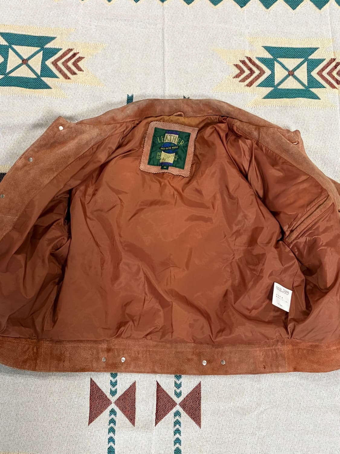 80~90s 557xx 타입 스웨이드 크롭 트러커 자켓 상품이미지4