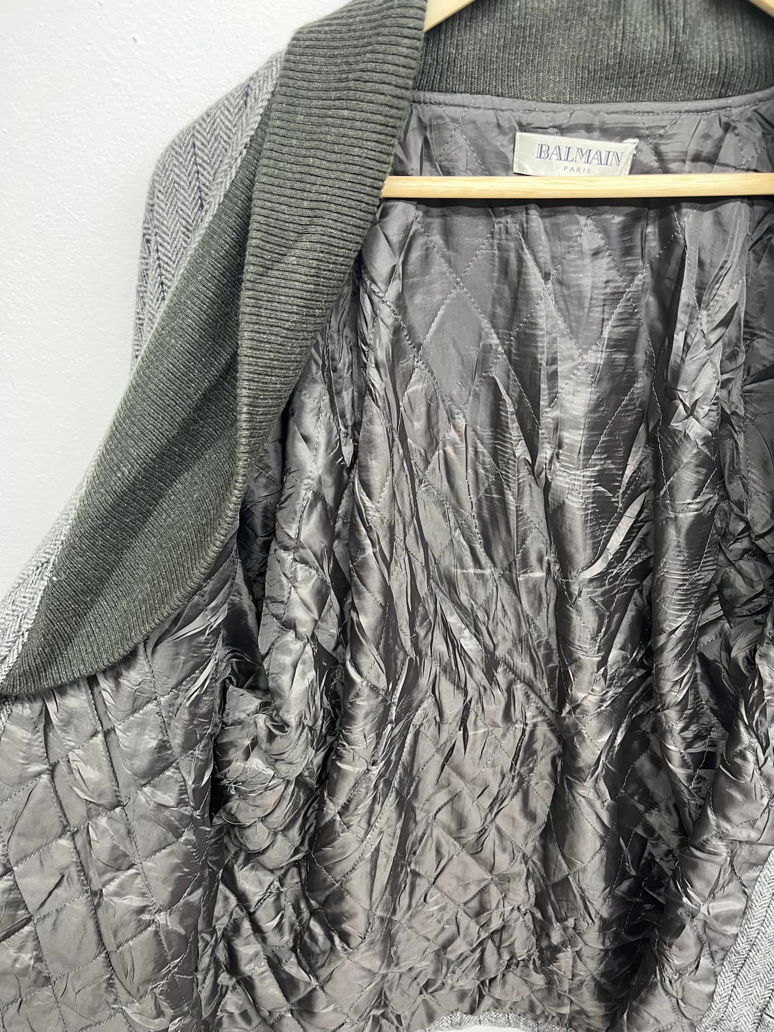 발망 숄 카라 울 워크 아방 자켓 L 상품이미지3