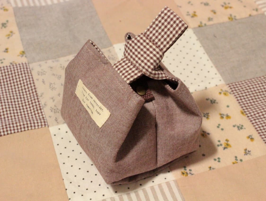 핸드메이드 브라운 파우치 상품이미지2