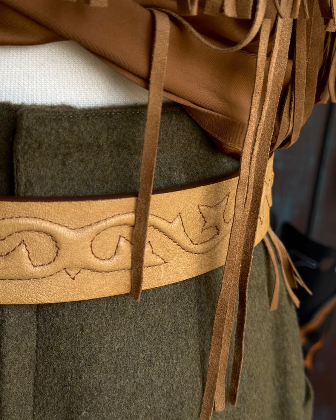 00-10‘s 폴로 랄프로렌 레더 웨스턴 벨트 S 상품이미지10