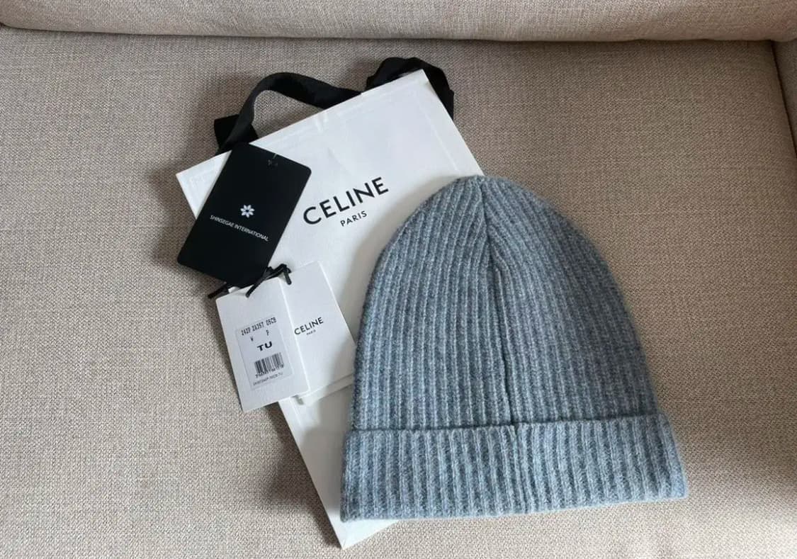 셀린느 celine 로고 비니 그레이 상품이미지10