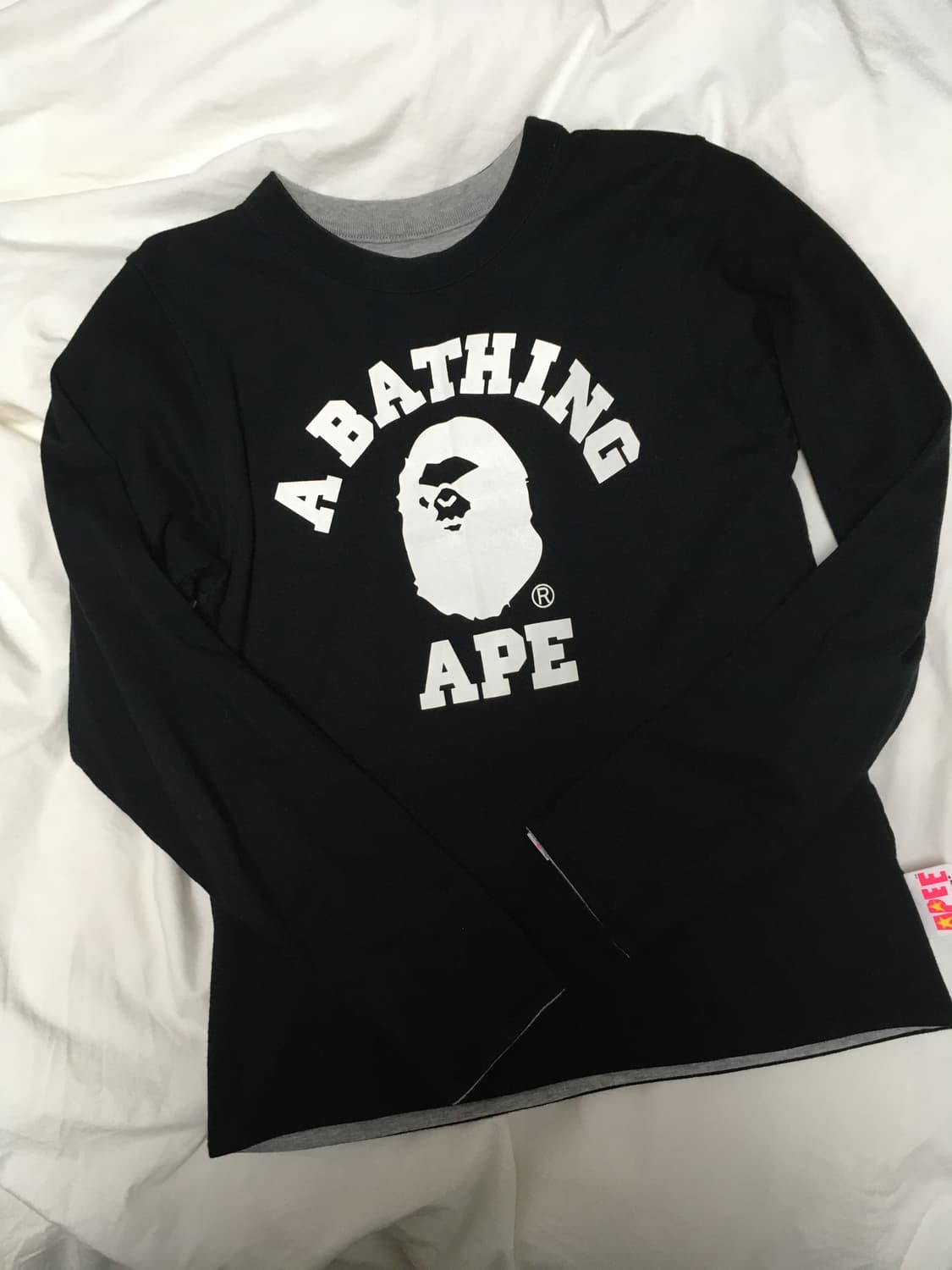 에이프 베이프 리버시블 양면 롱슬리브 숏 사이즈 상품이미지6