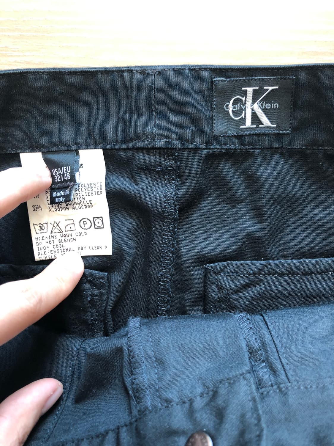 90s 캘빈클라인 컬렉션 italy made 지퍼 팬츠 상품이미지8
