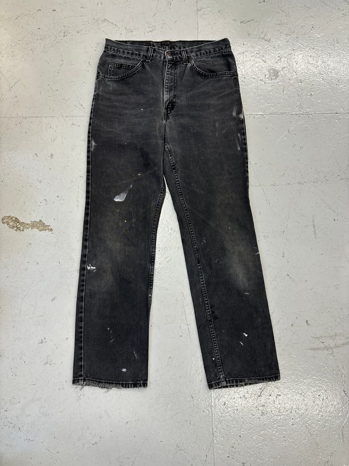 90's 리바이스 50619 오렌지탭 흑청  상품이미지5