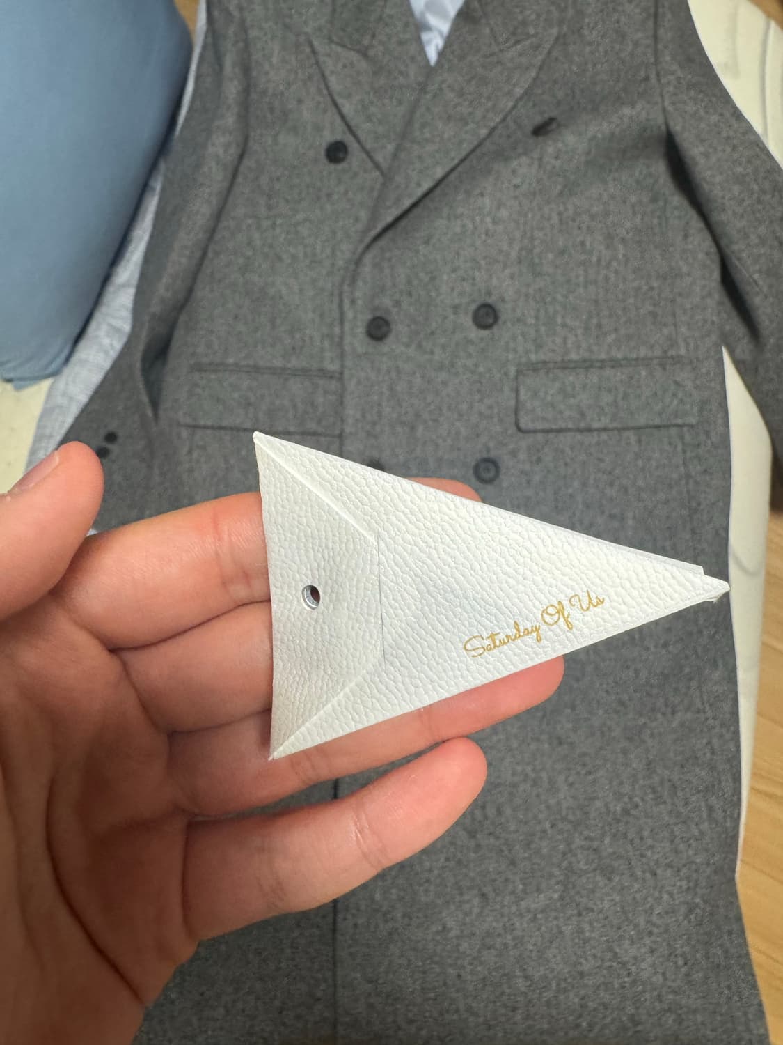 에스티유 더블 롱코트 그레이 상품이미지3