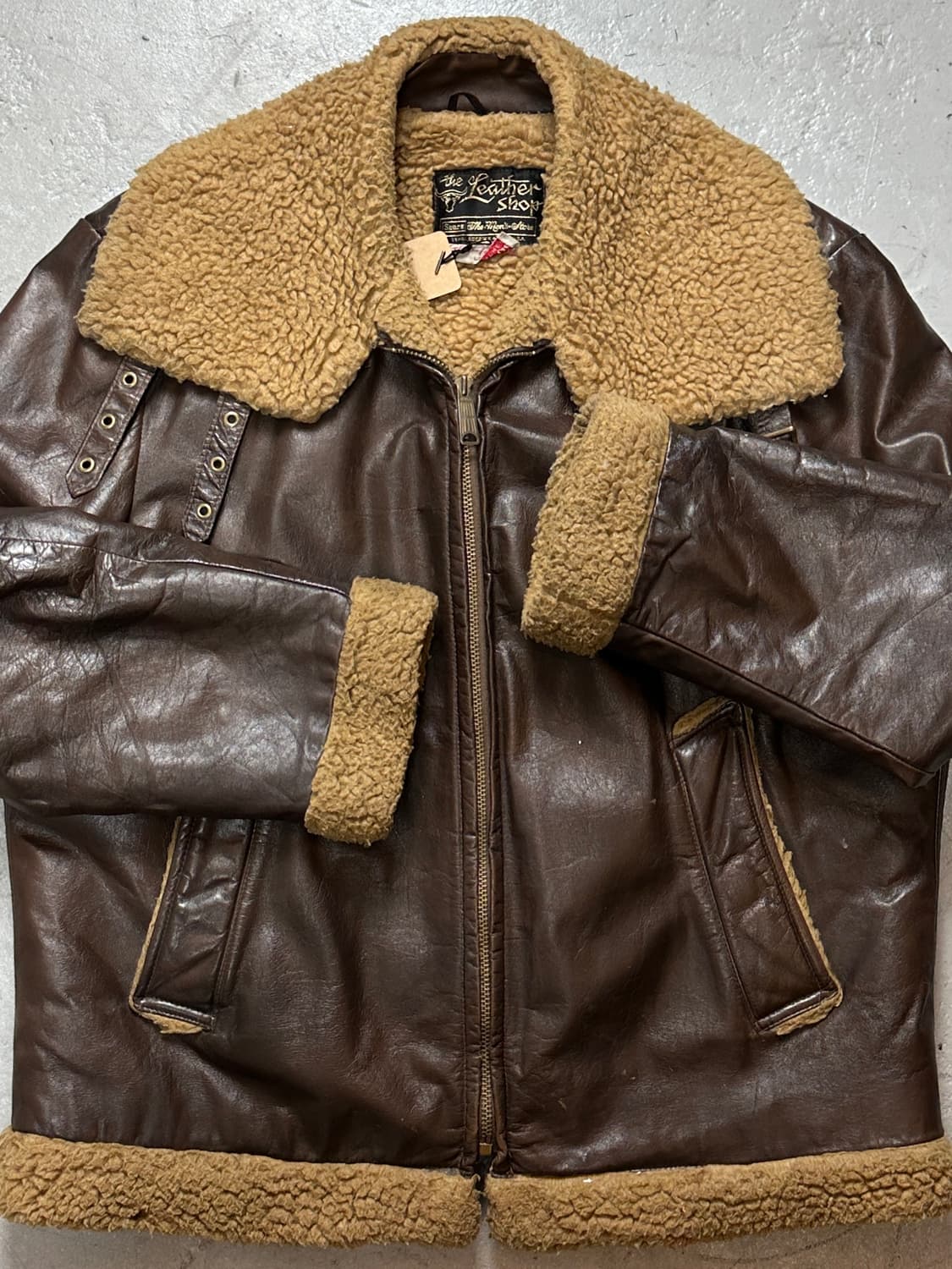 70’s 빈티지 시어스 무스탕 B3 자켓 빈티지 레더 자켓 상품이미지8