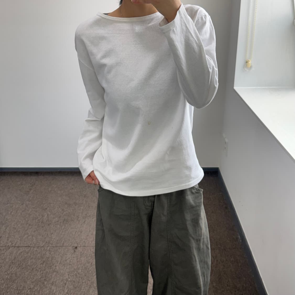 Saint James 세인트 제임스 화이트 롱슬리브 상품이미지1