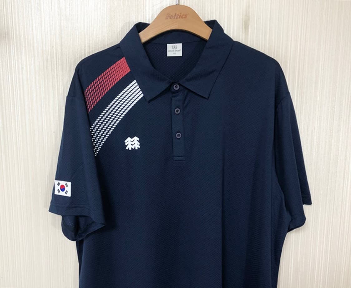 코오롱스포츠 대한민국 양궁국가대표 선수지급 시합용셔츠 115 김우진 상품이미지2