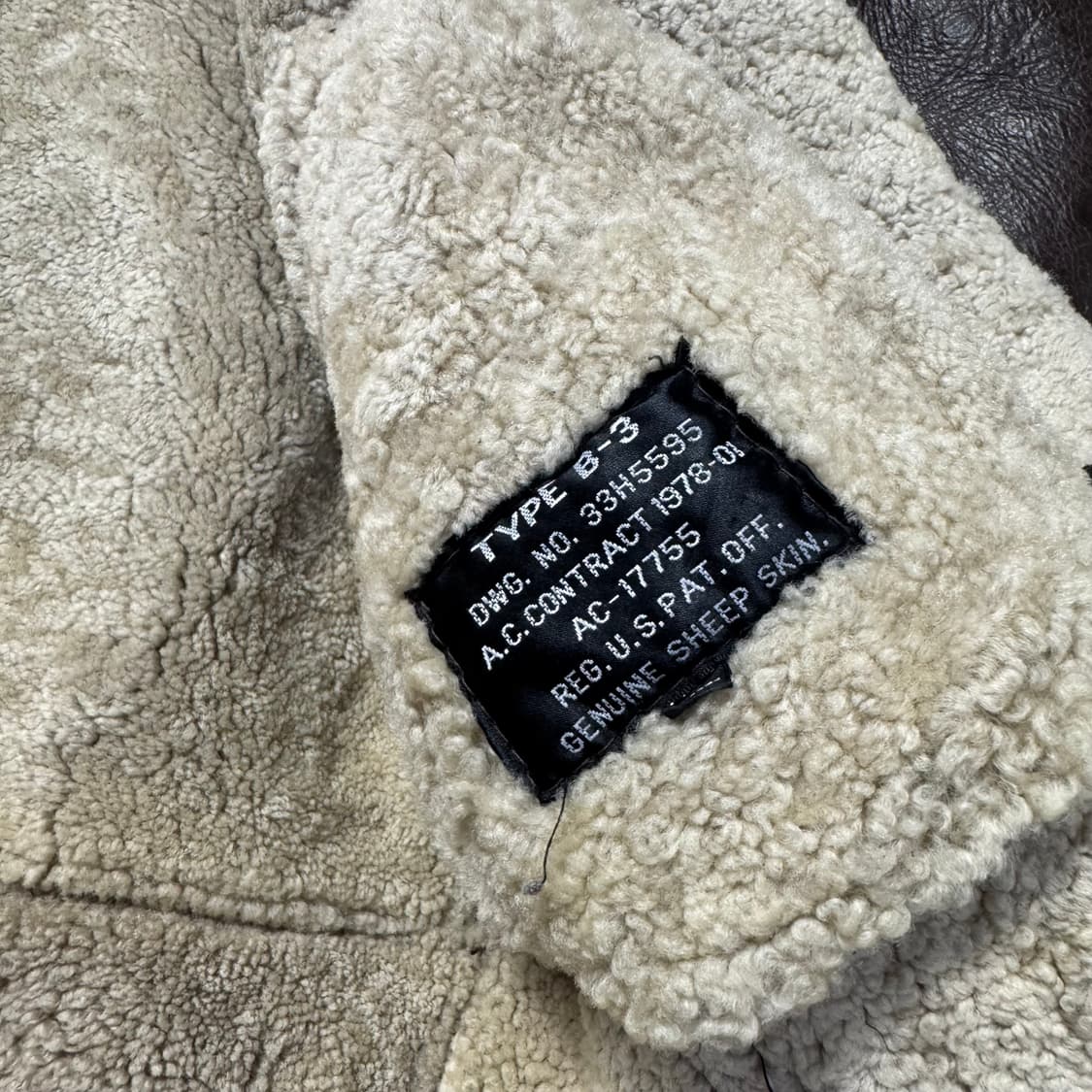 B-3 딥브라운 무스탕  상품이미지5