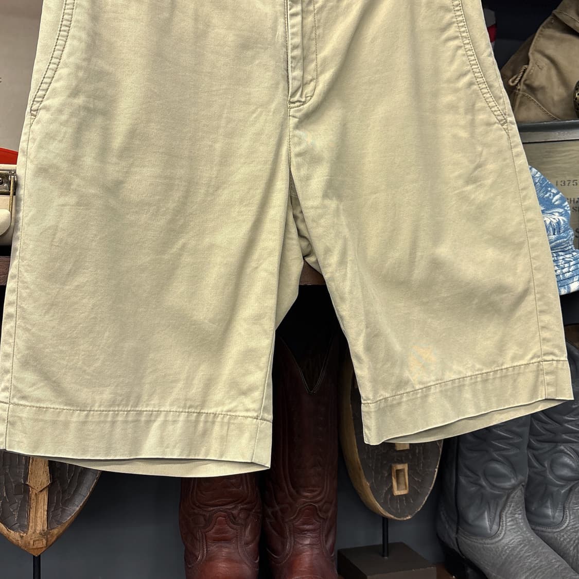 신형라벨 폴로 랄프로렌 클래식 치노 쇼츠팬츠 포니자수 베이지 N1109  상품이미지4