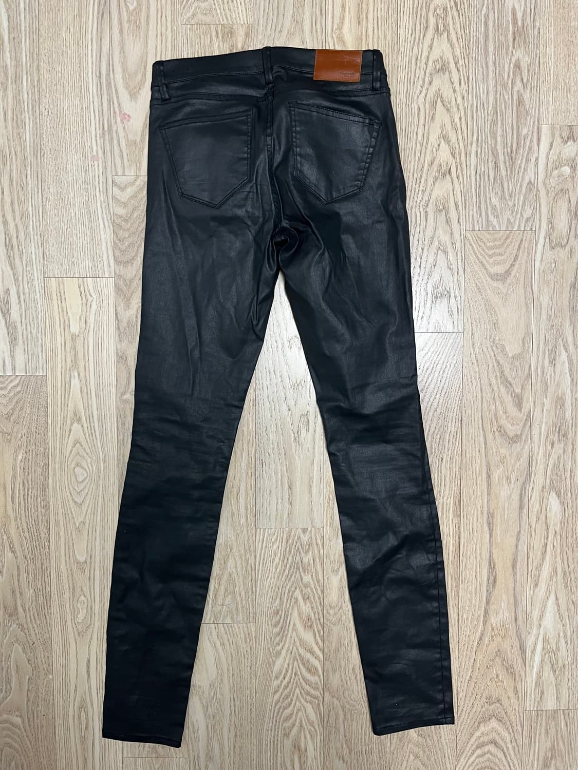 블랙 스키니 코팅진 상품이미지2