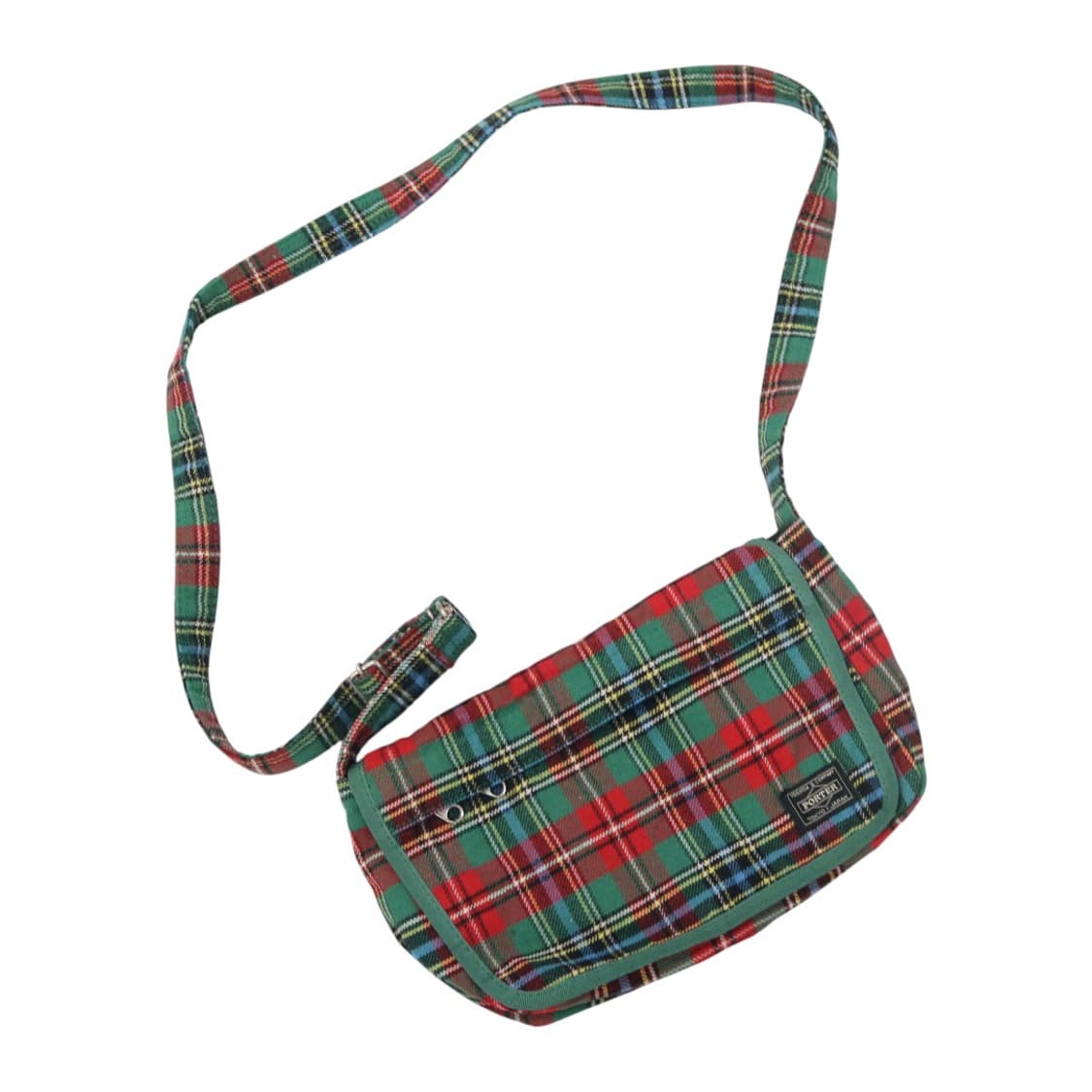 PORTER 레드 체크 울 타탄 크로스백 상품이미지1
