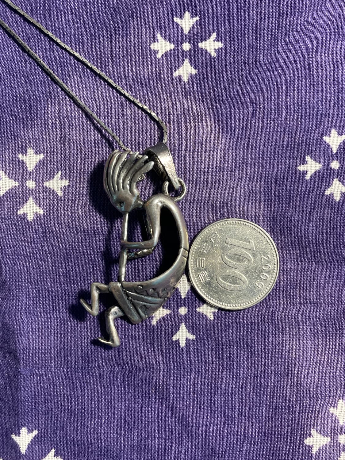 Navajo 925 Silver Kokopelli Necklace 상품이미지7