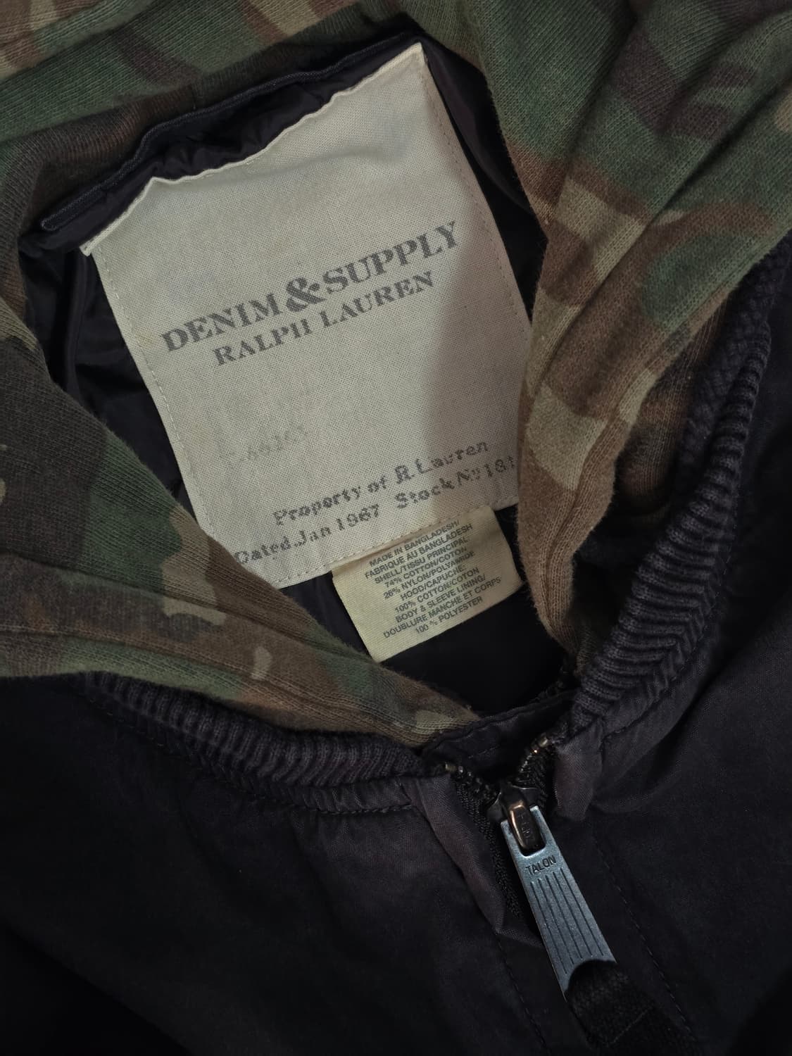 폴로랄프로렌 데님 앤 서플라이 카모 성조기 도킹 자켓 상품이미지8