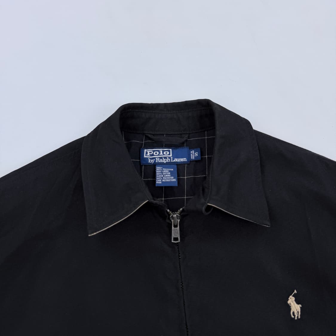 폴로랄프로렌 안감체크 스윙탑 블랙 상품이미지4