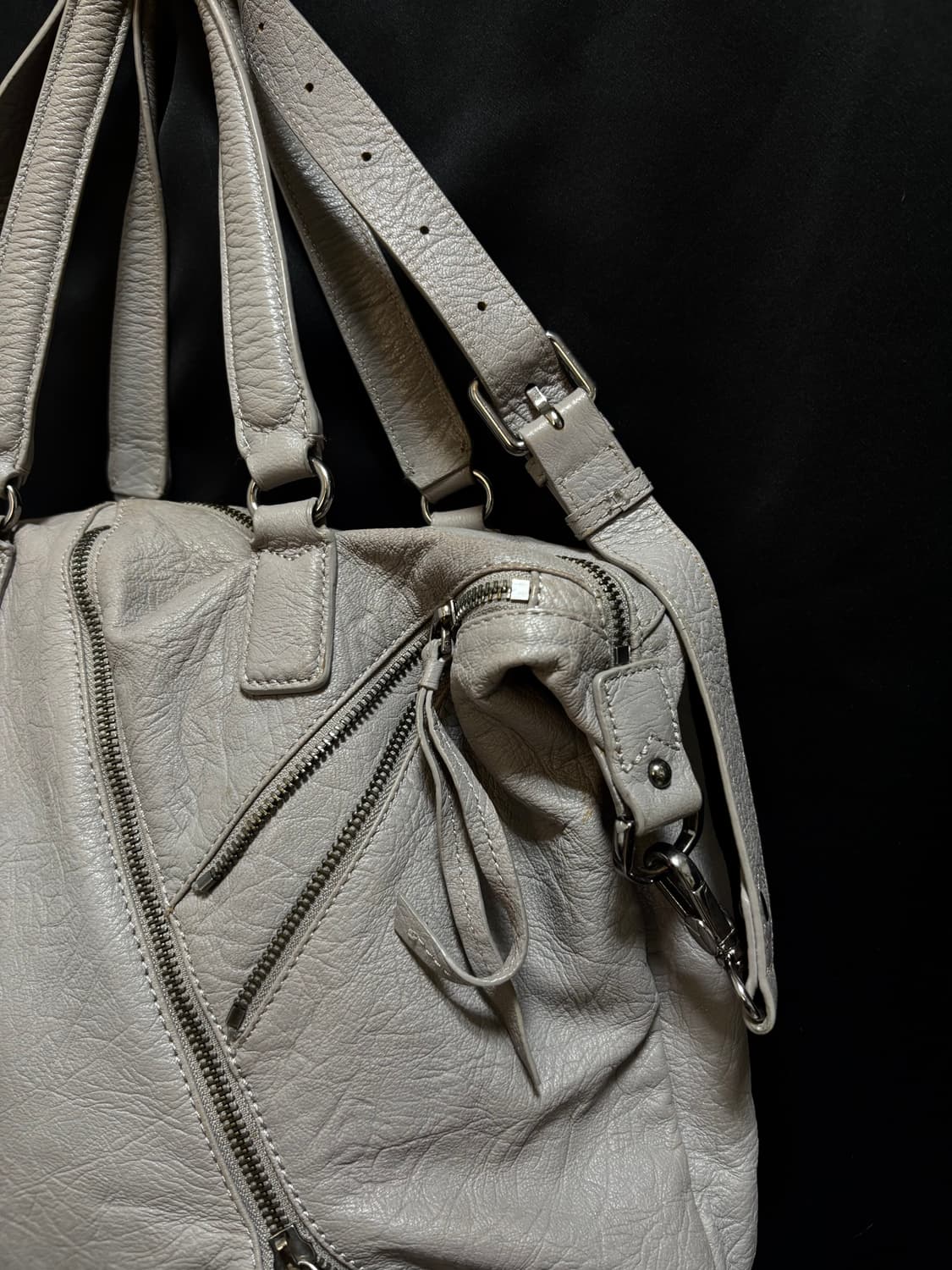 “Unknown” 00‘s Design Multi Zipper Grey  상품이미지7