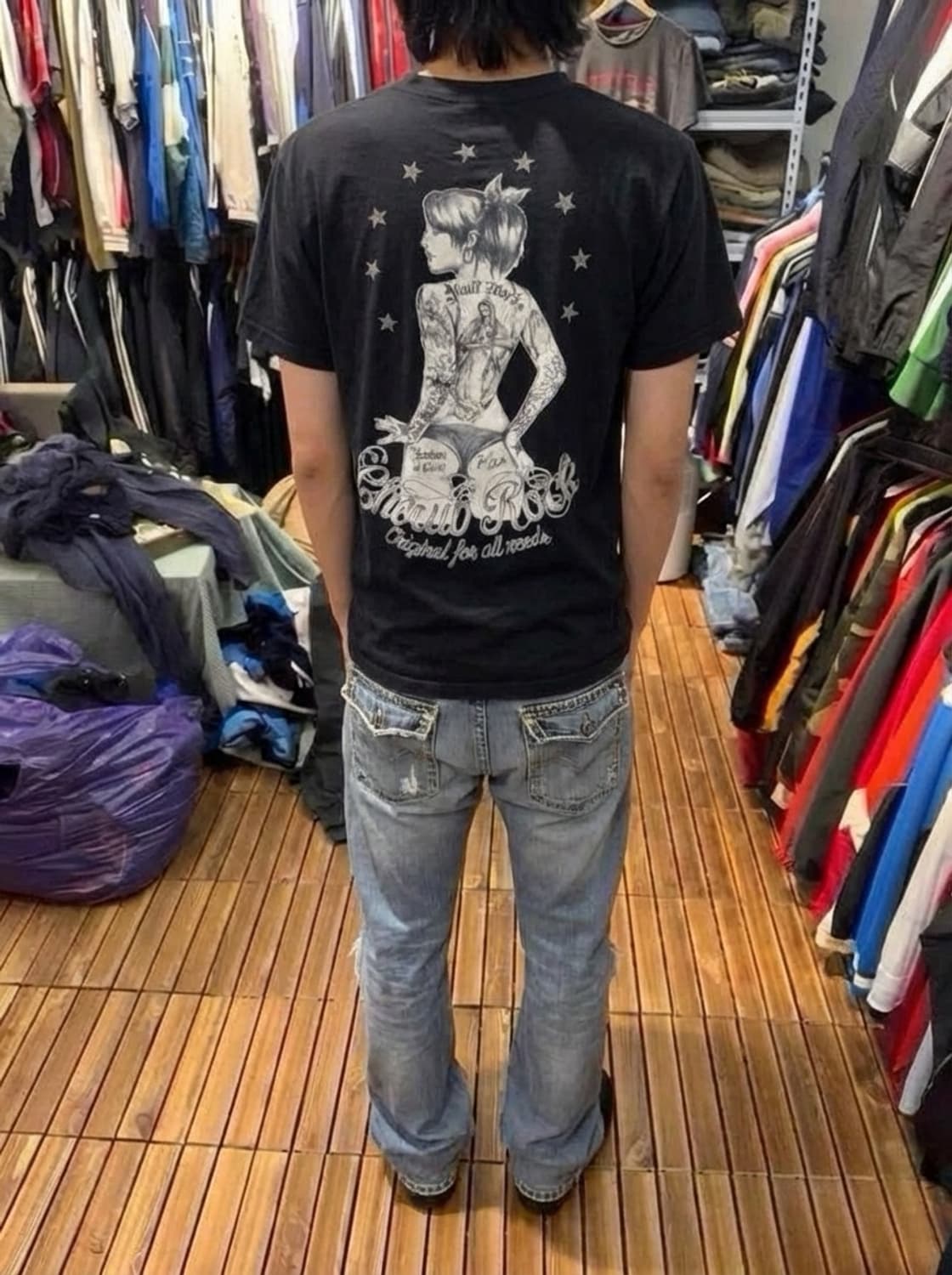 Vintage skull works 치카노  타투 반팔티 상품이미지2