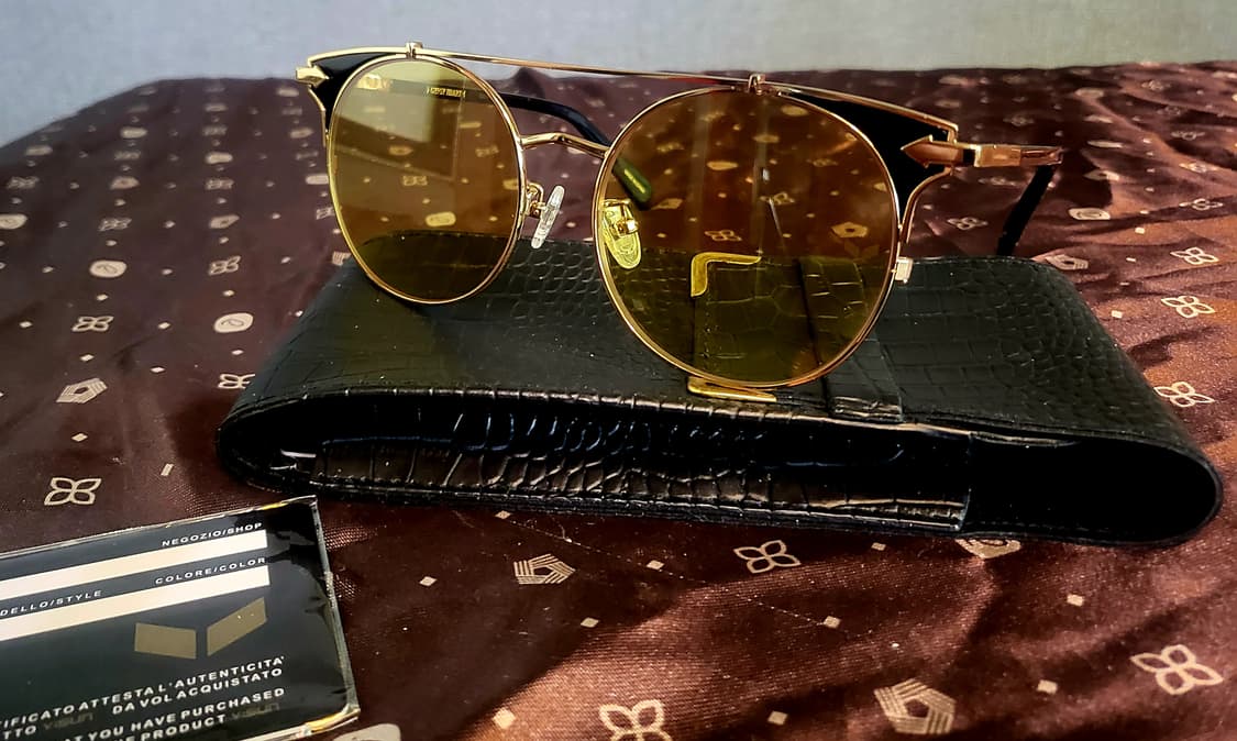 [미사용 새상품] -*옐로우  틴트렌즈  선글라스* 상품이미지2