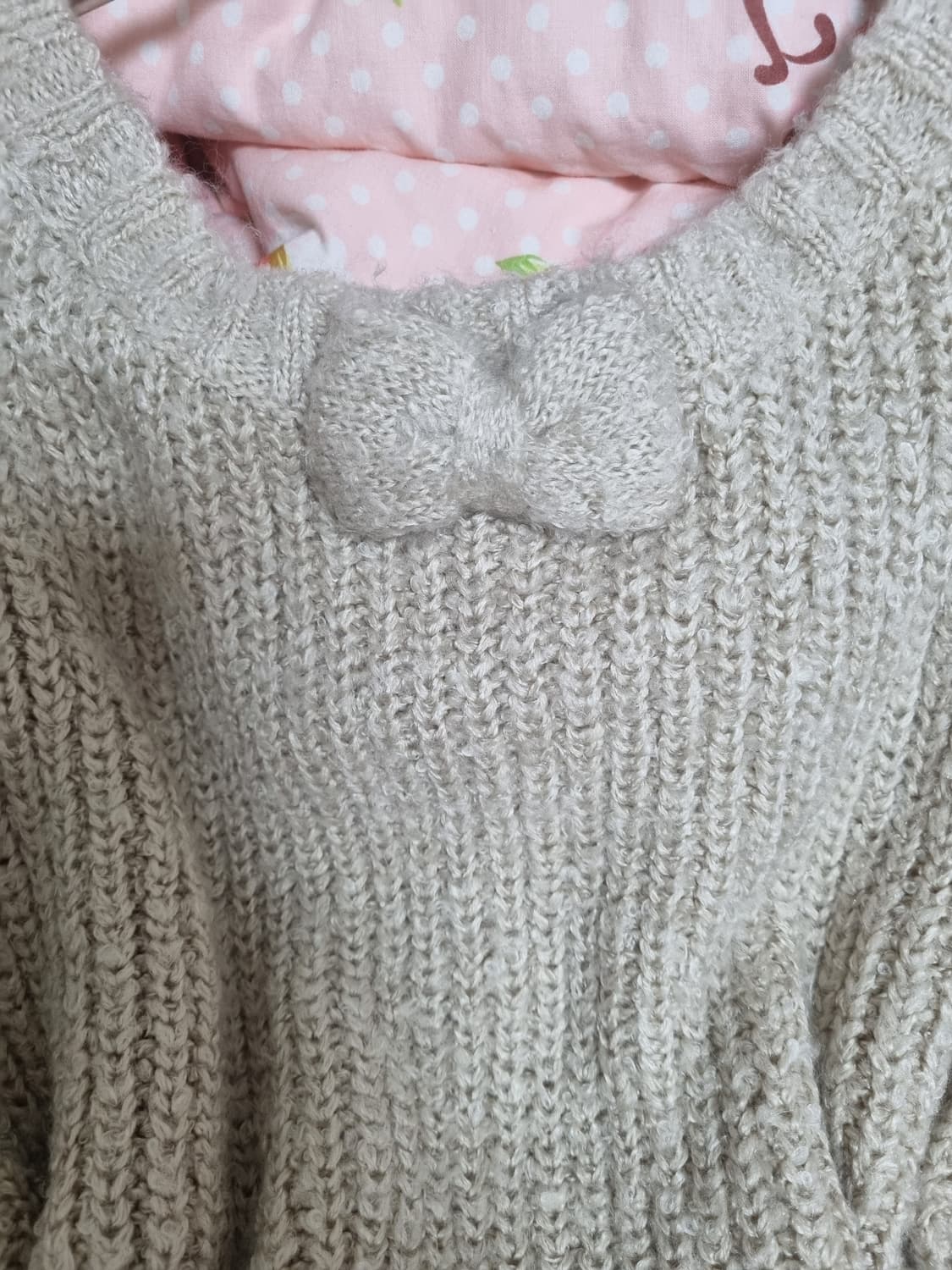 리즈리사 레터링 하트 큐빅 리본니트 라떼갸루 히메갸루 핀터레스트 엑시즈팜 상품이미지7