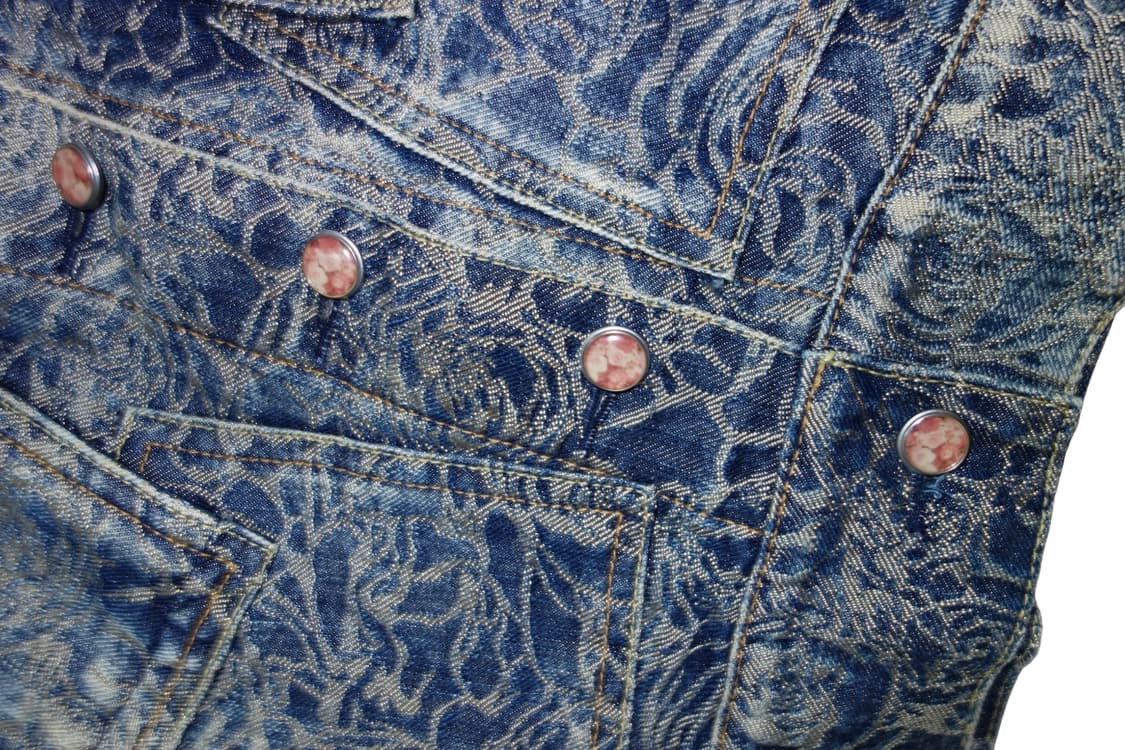 •이세이미야케 S/S2007 자카드 워븐 ‘Roses’데님 자켓 상품이미지7