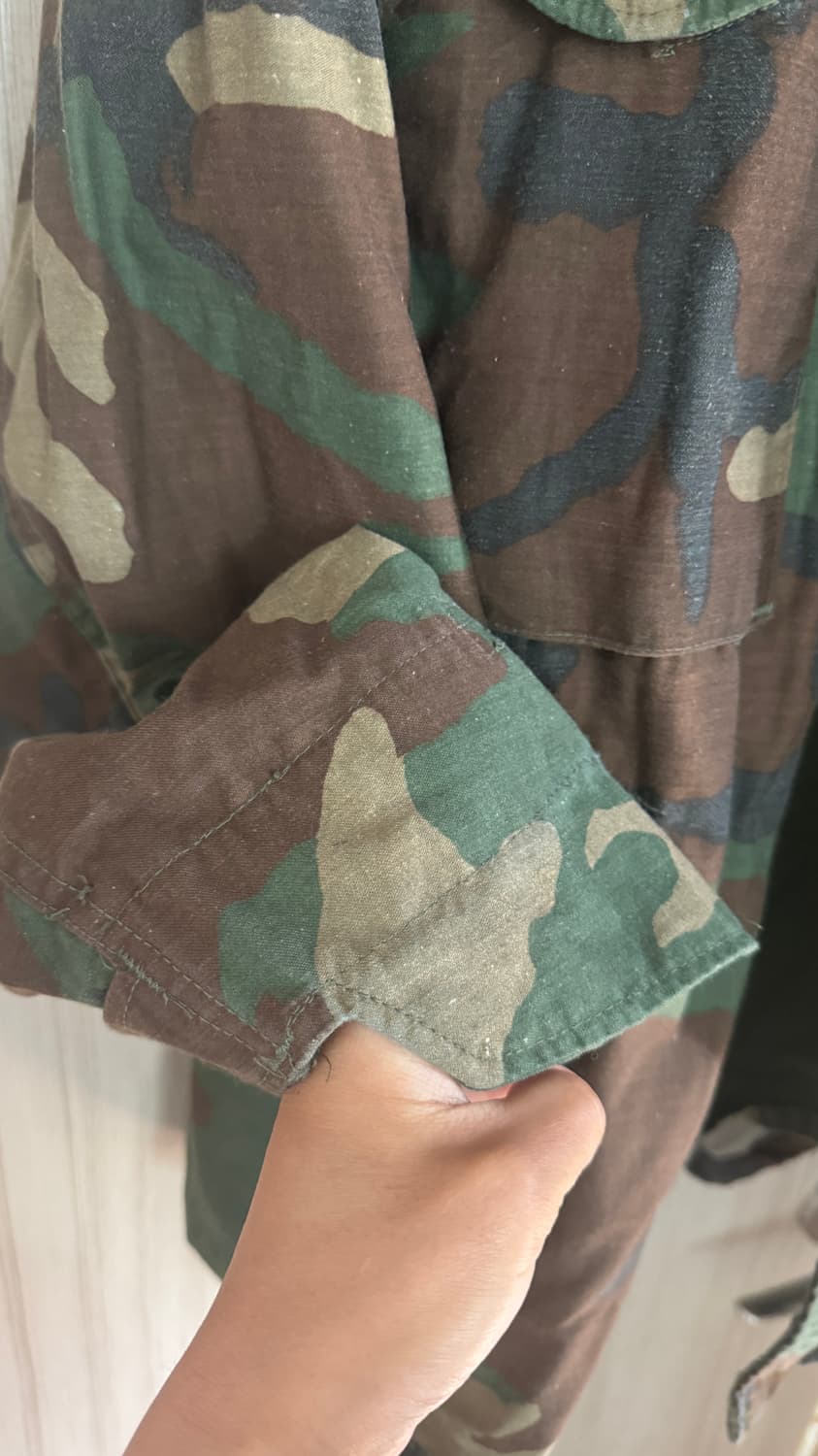 M65 80s 필드자켓 우드랜드 카모 소령 계급장 S Short  상품이미지5
