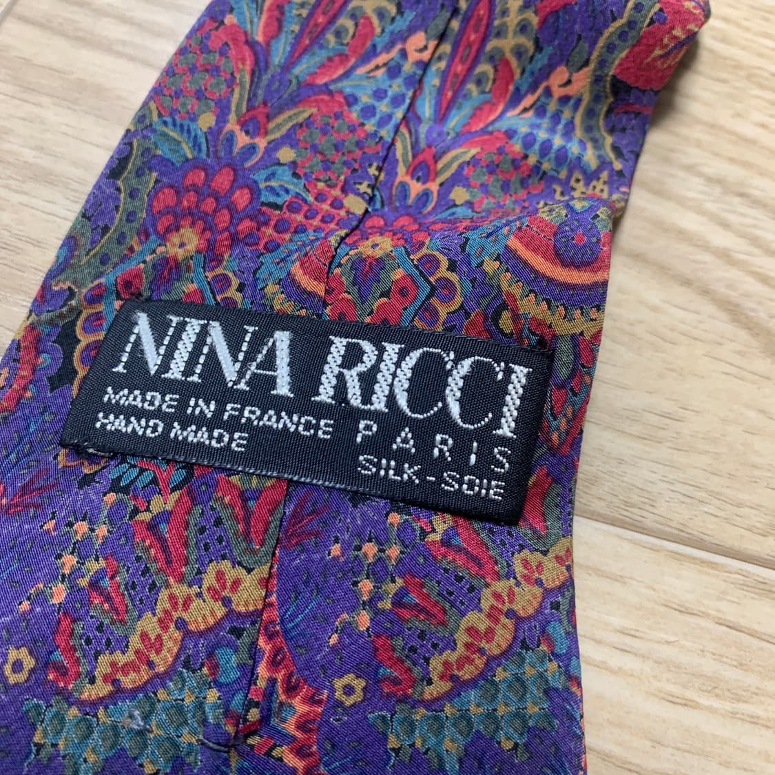 8.5cm)Nina Ricci 니나리치 기하학 자카드 패턴 실크 넥타이 상품이미지2