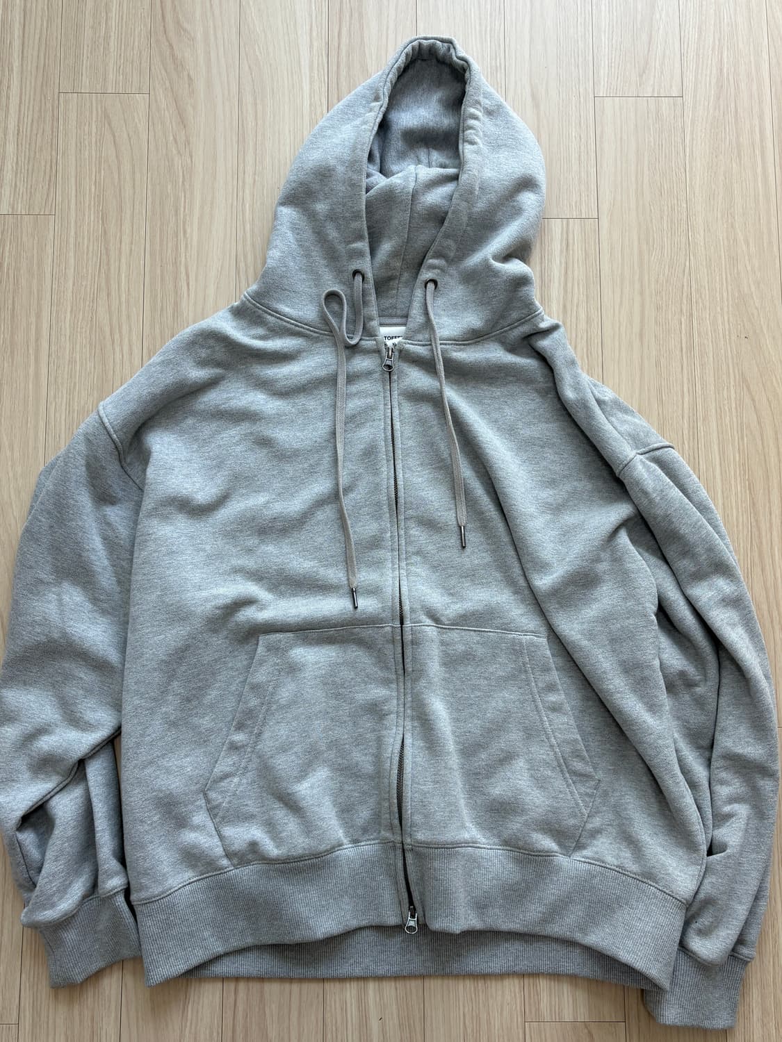 토피 후드집업 그레이 XL 상품이미지1