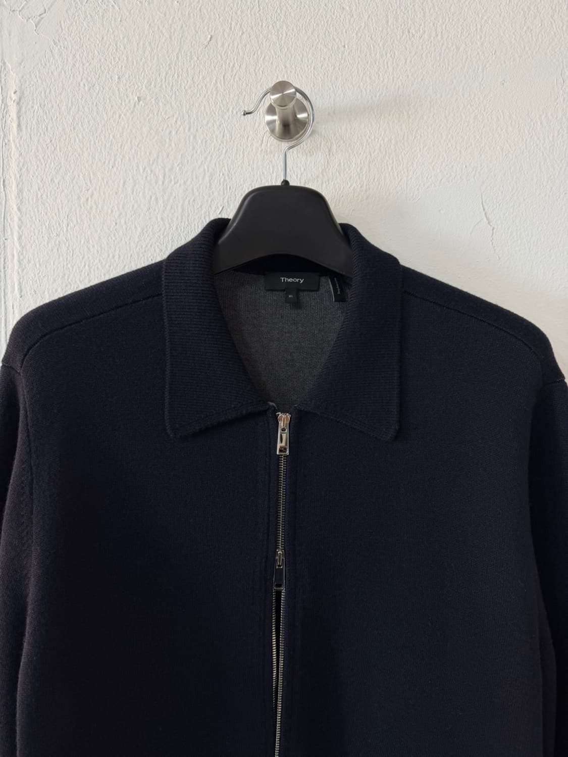 띠어리 카라 니트 집업 가디건  상품이미지3