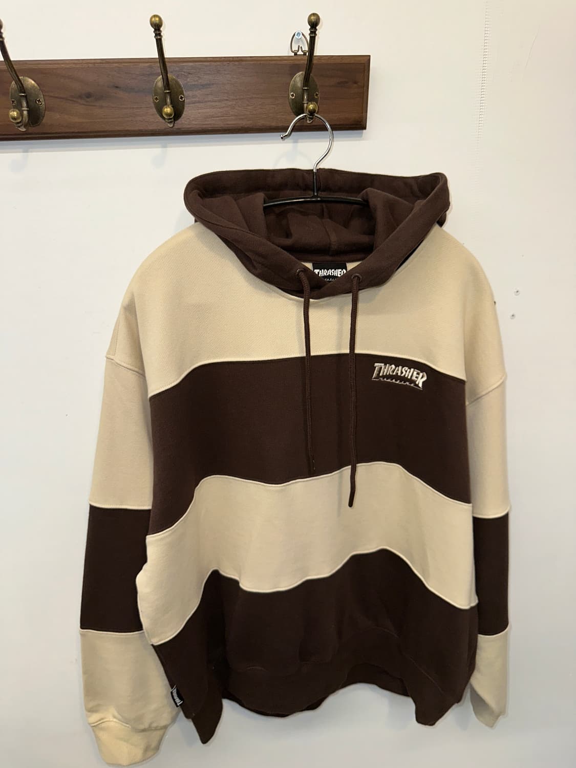 Thrasher 스트라이프 후드 M 상품이미지1