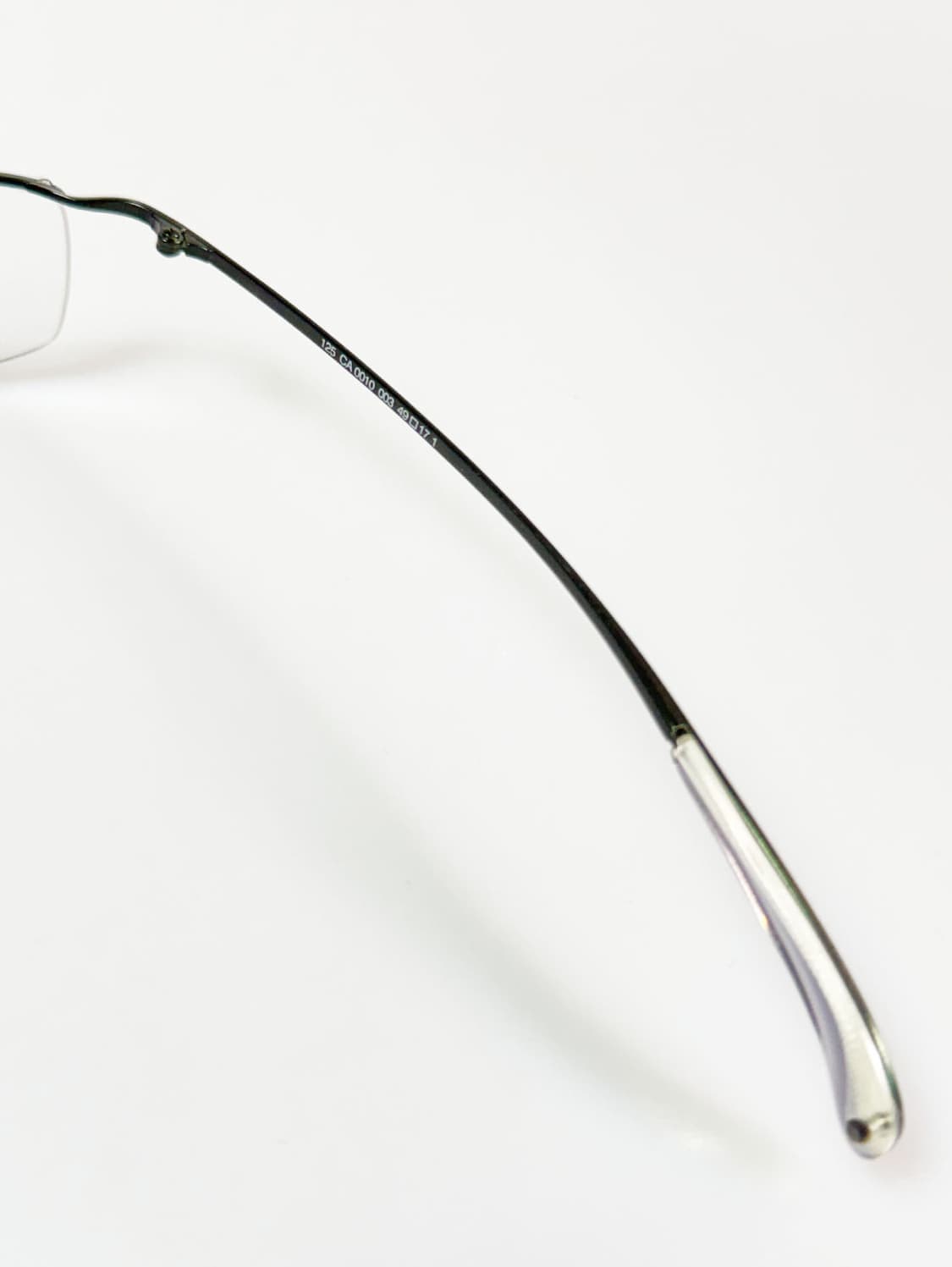 cacharel 블랙 반무테 스퀘어 메탈 프레임 빈티지 안경 상품이미지6