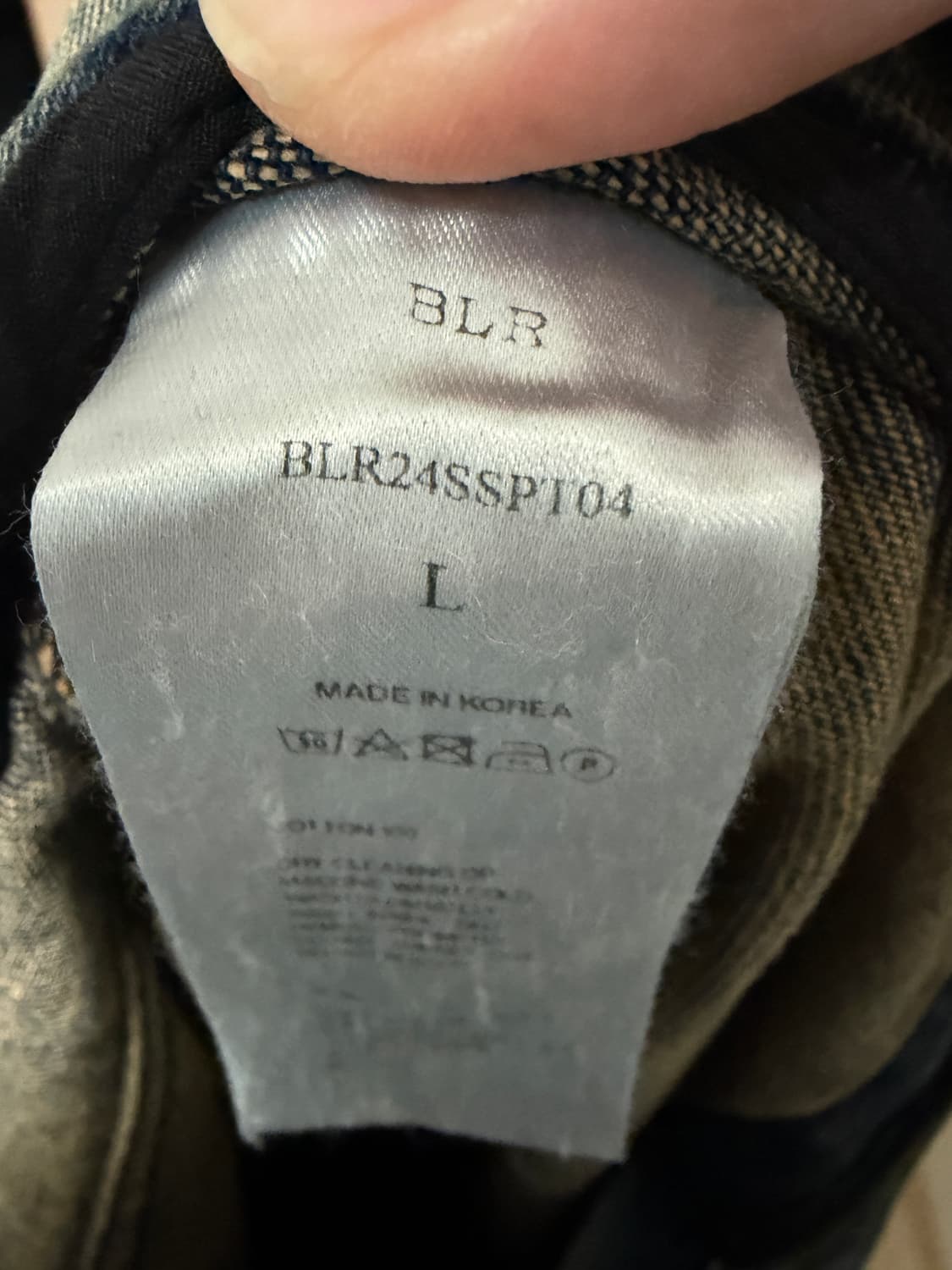 Blr 디스트로이드 빈티지 더블 데님 팬츠 상품이미지4