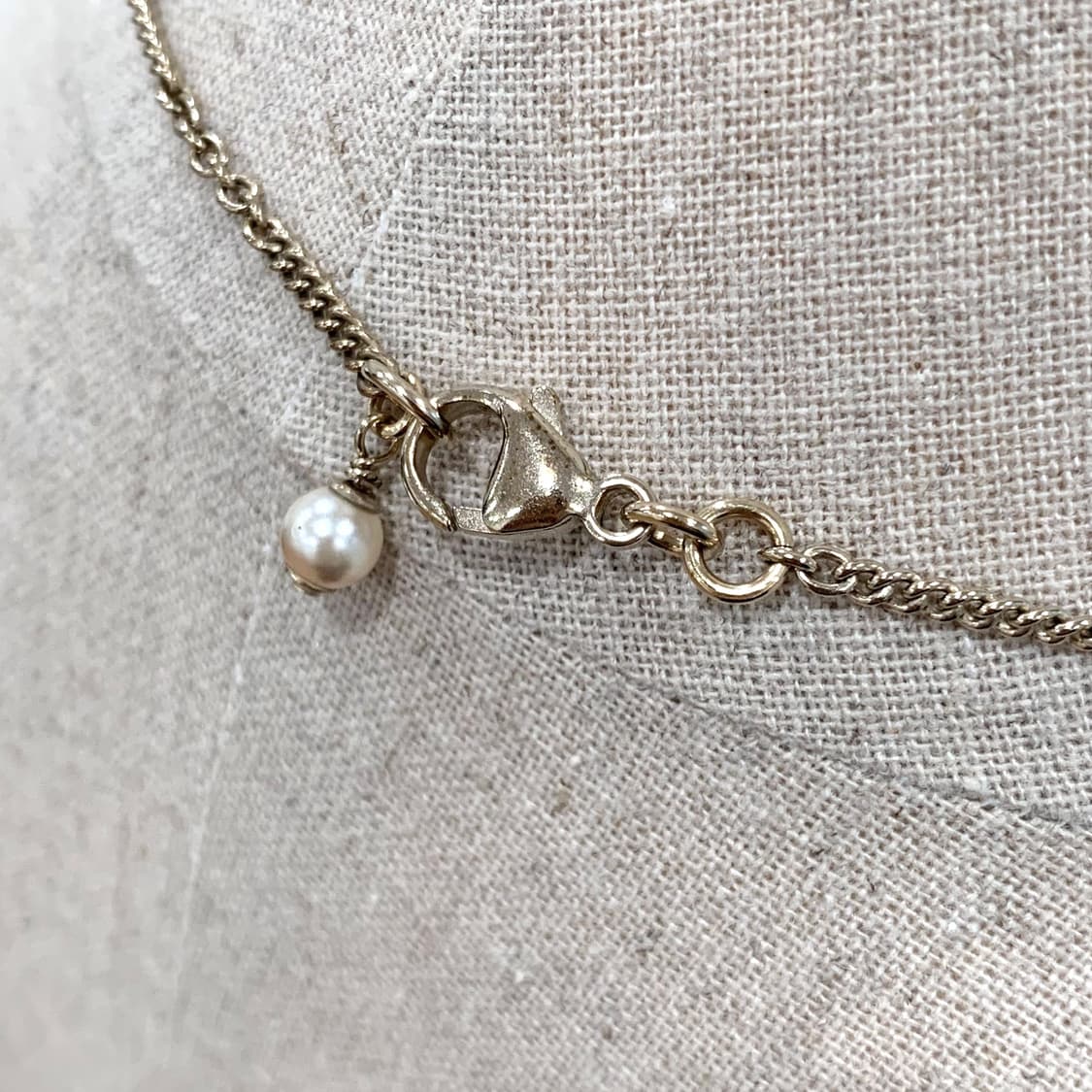 샤넬 크리스탈 진주 롱&숏 골드 목걸이 상품이미지9