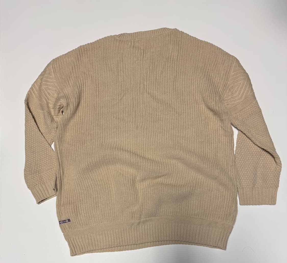 여성 써스데이아일랜드 케이블 니트 베이지 66~77 상품이미지2