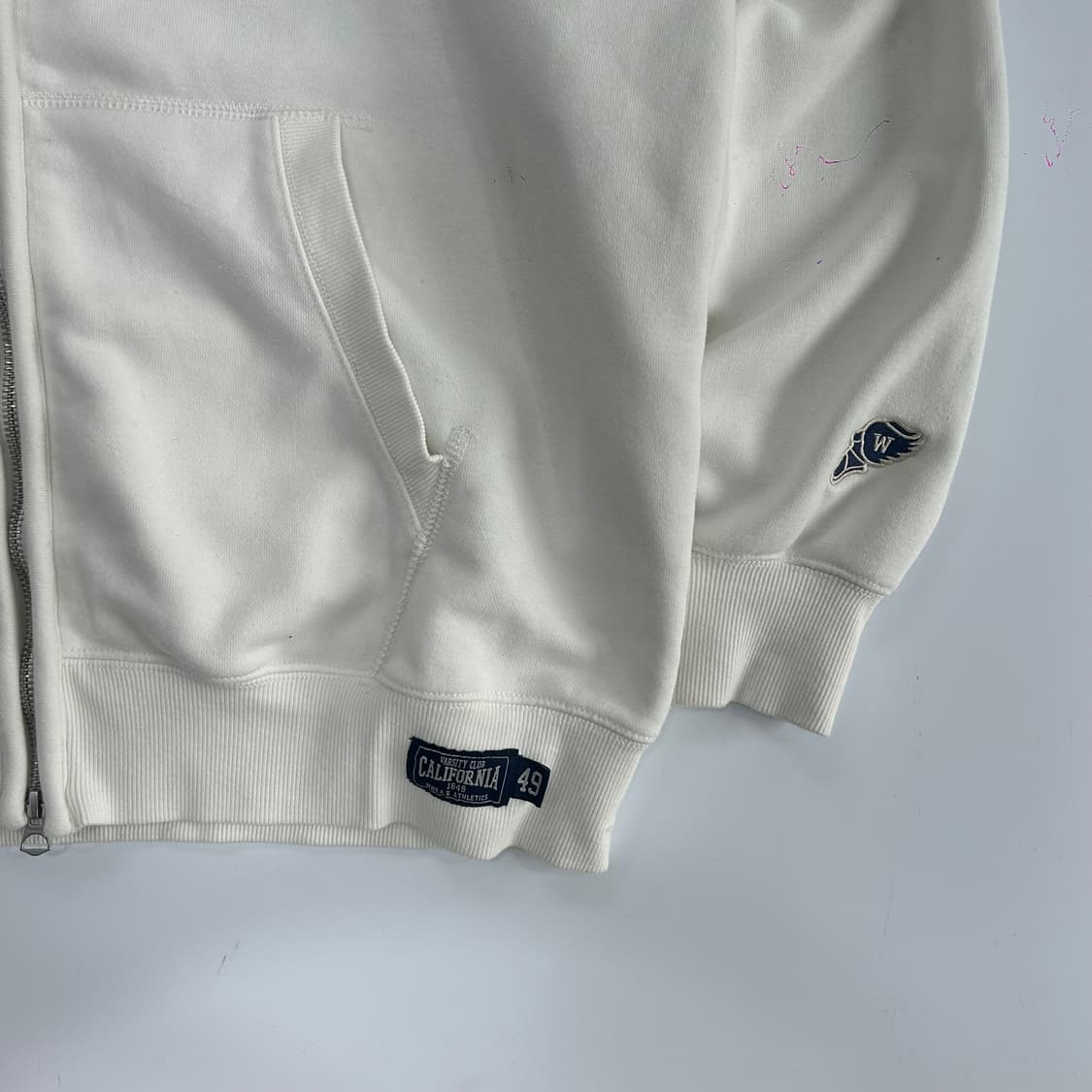 Who A U 후아유 캘리포니아 화이트 후드집업 상품이미지5