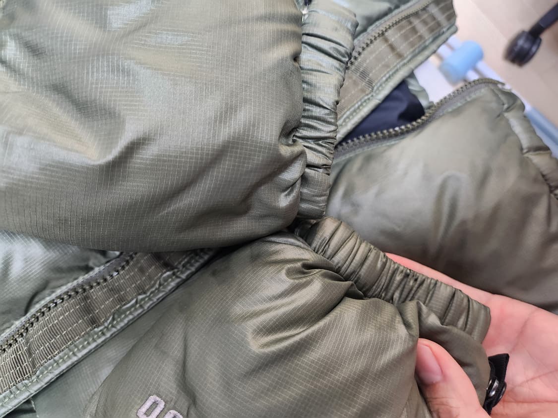 노스페이스 눕시 700 패딩 카키 105 새상품급 상품이미지6