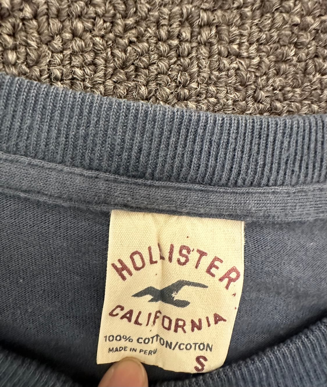 S)홀리스터 빈티지 네이비 그래픽 롱슬리브 상품이미지7