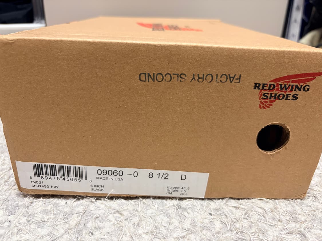 레드윙 벡맨 플랫박스 9060 8.5D 새상품 팩토리세컨즈 상품이미지7