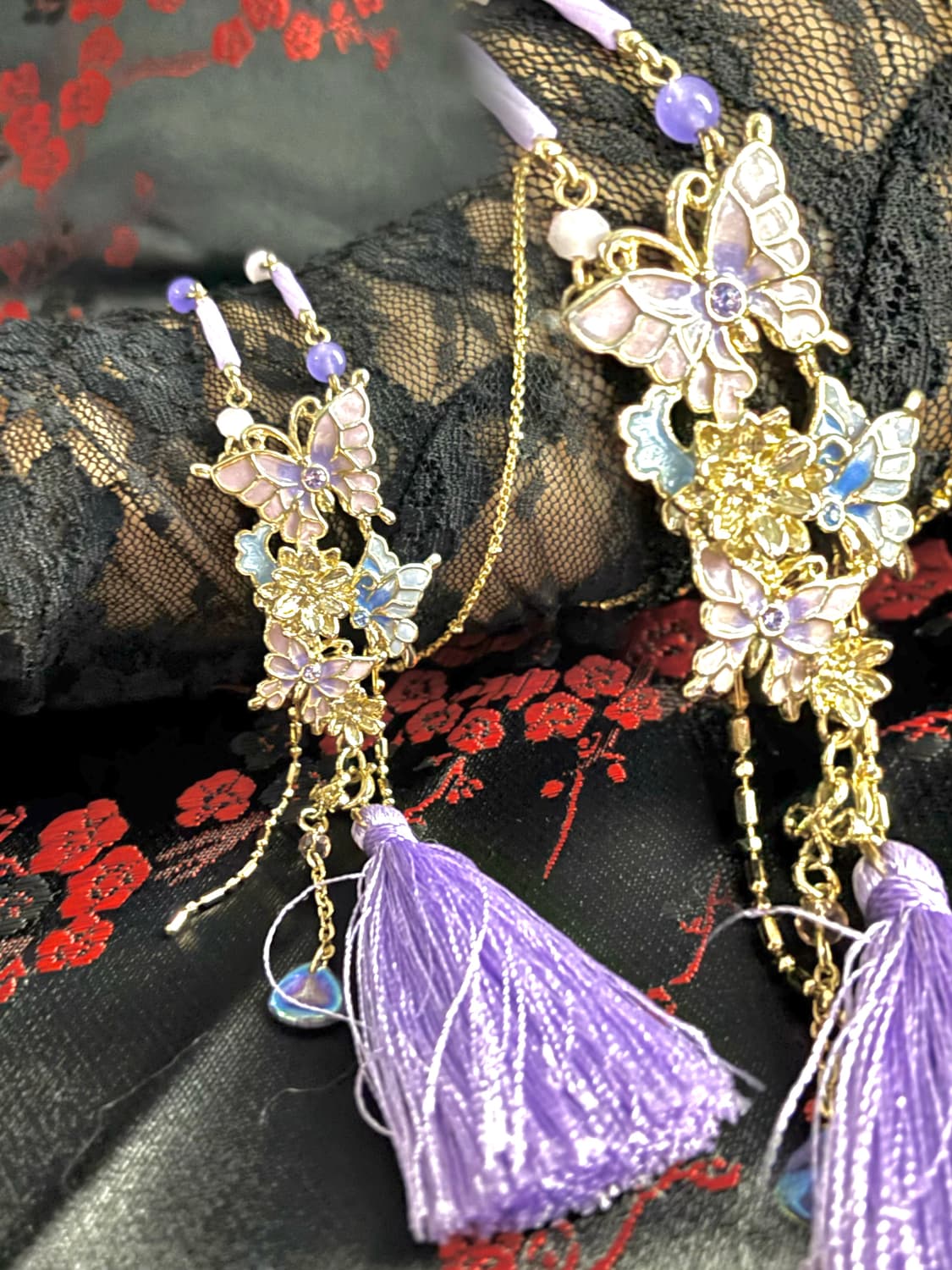 Anna Sui 골드 시노와즈리 테이스트 태슬 목걸이 상품이미지1