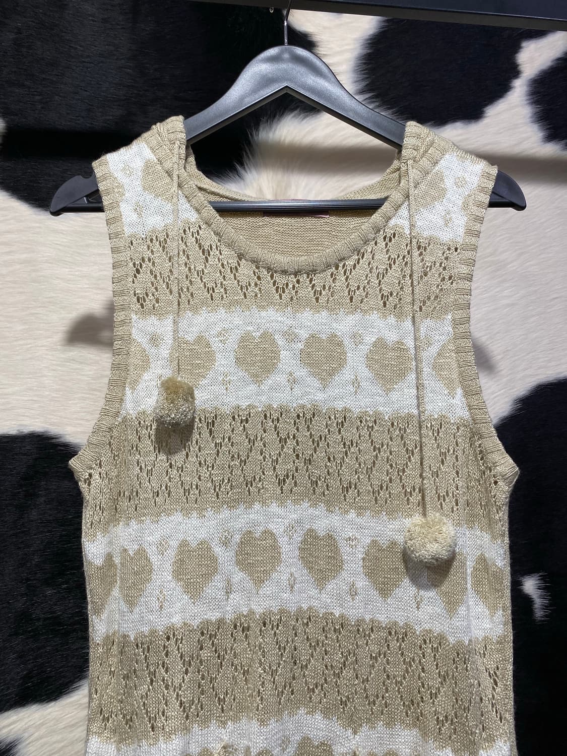 P.L.G 폼폼이 롱 후드니트 상품이미지3